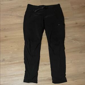 Men's Black Cargo Pants with Belt
